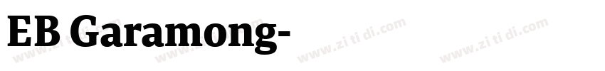 EB Garamong字体转换